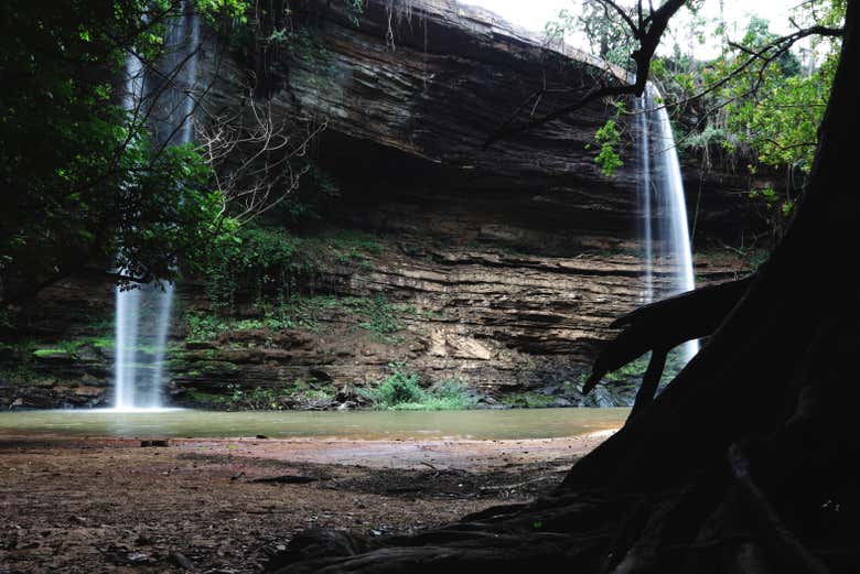 Cataratas Boti en época de bajo caudal