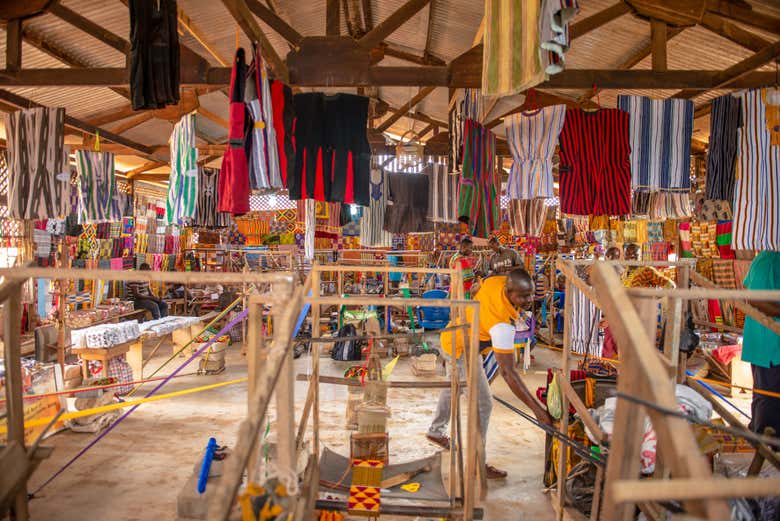 Tessuti africani a Bonwire