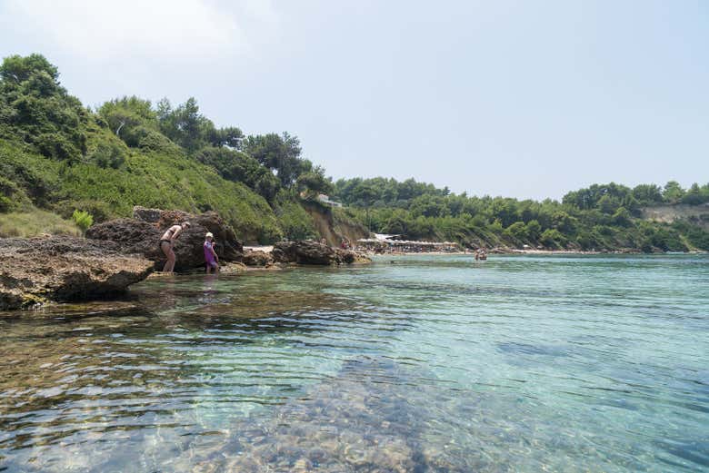 Eau cristalline de la côte d'Argostoli