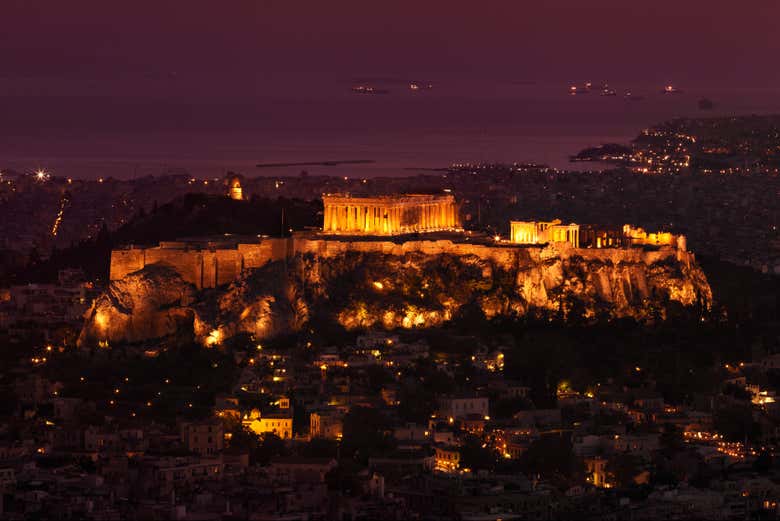 Marvel at the Acropolis illuminated
