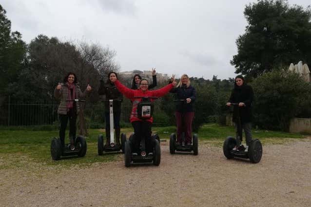 Desfrutando do tour de segway