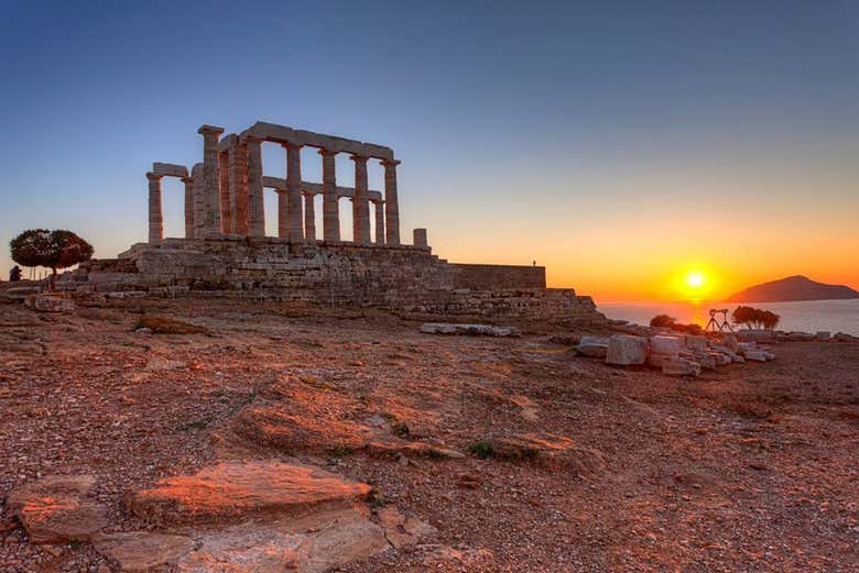 Sunset at Cape Sounion