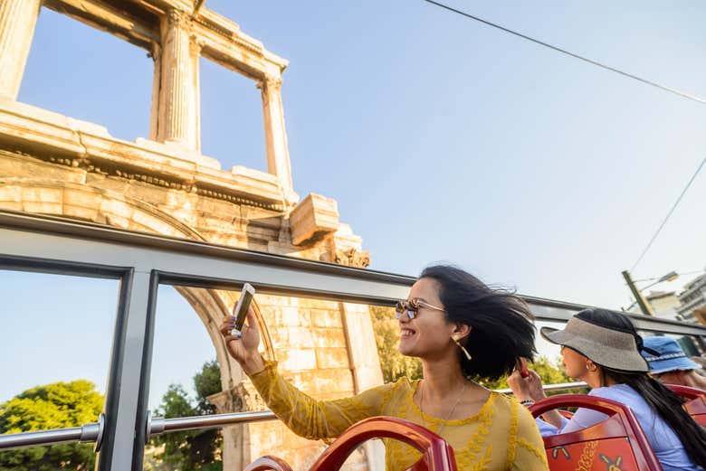 ¡Momento foto desde el autobús! 