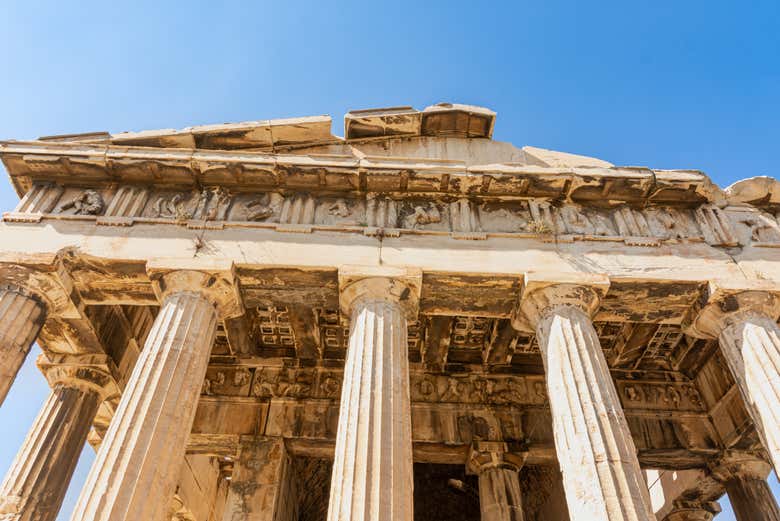 Dettaglio del tempio di Efesto