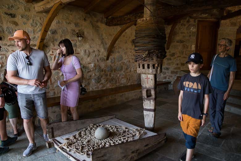 Recorriendo uno de los monasterios