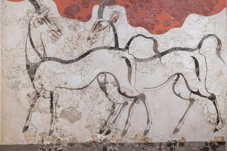 El museo también alberga varios frescos minoicos
