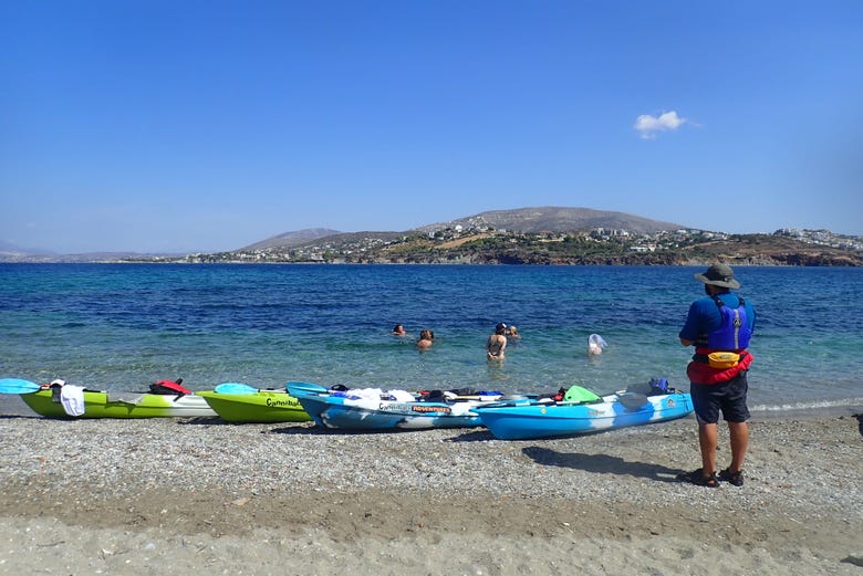 Kayaks en Atenas