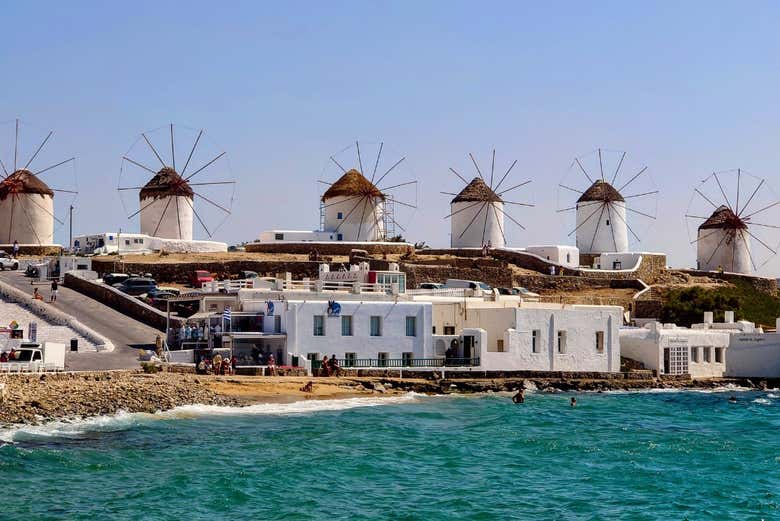 Molinos de viento de Mykonos