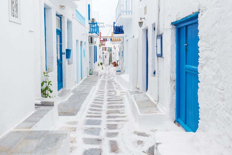 Ruas de Mykonos