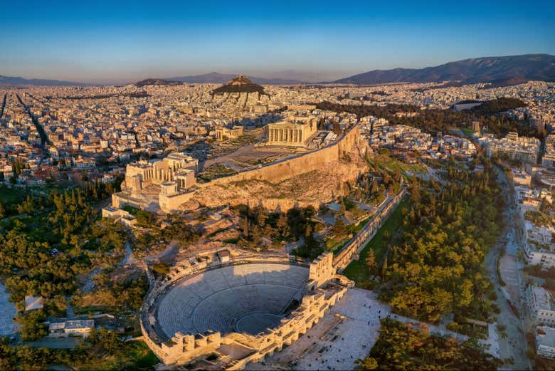 Vista panorâmica de Atenas