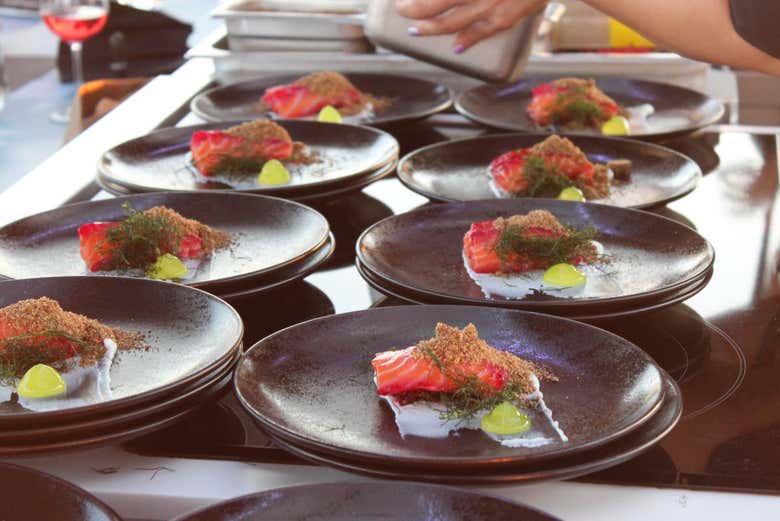 Menu do Dinner in the Sky