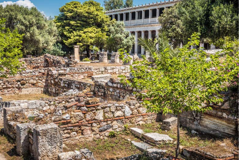 Visitando a Ágora Antiga