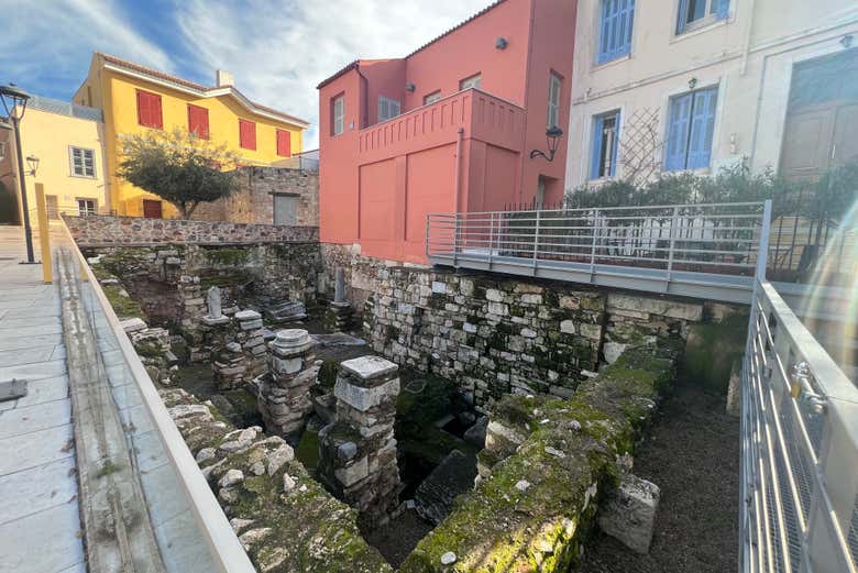 Vestiges encore visibles au musée