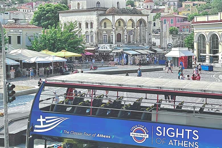 Uma das paradas do ônibus