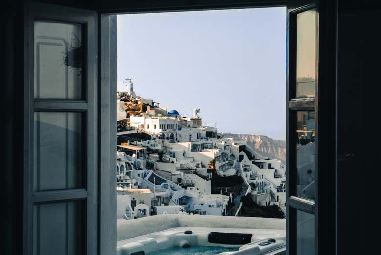 Arquitectura típica de Santorini