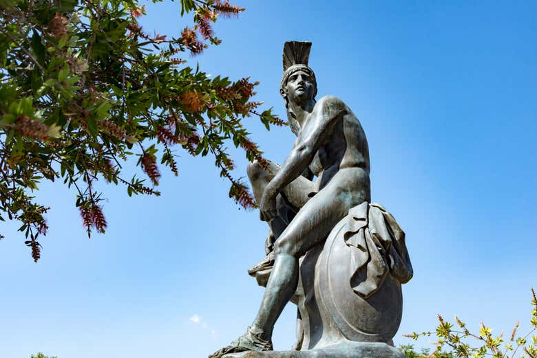 La statua di Teseo ad Atene