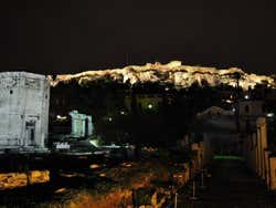 Roman Agora, view of the Acropolis