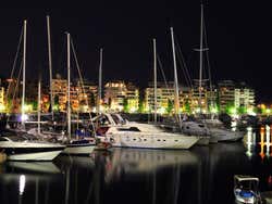 Piraeus at nighttime