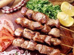 Souvlaki, traditional Greek dish