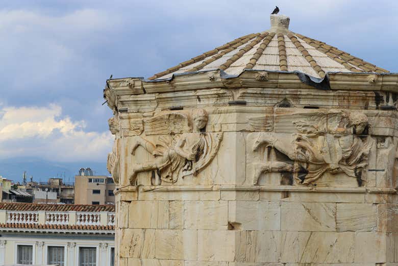 Torre de los Vientos en el Ágora romana