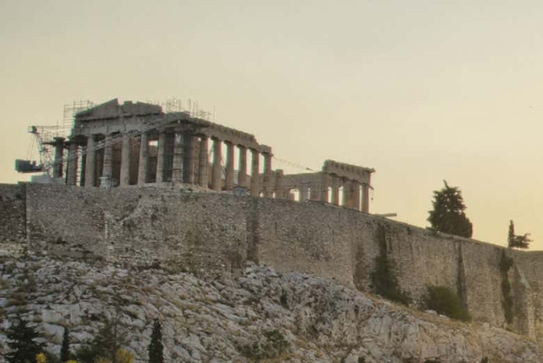 La construction de l'Acropole d'Athènes