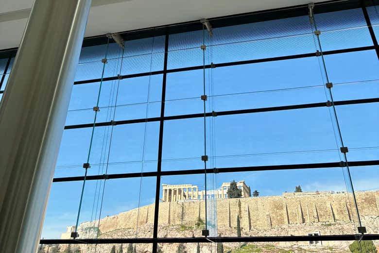 Vistas de la Acrópolis desde el Museo