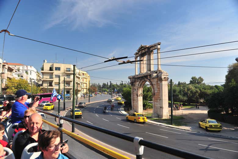 Vistas do ônibus turístico