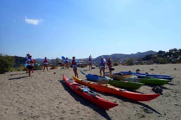 Tour en kayak por la costa de Atenas