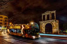 Tour nocturno en autobús descapotable