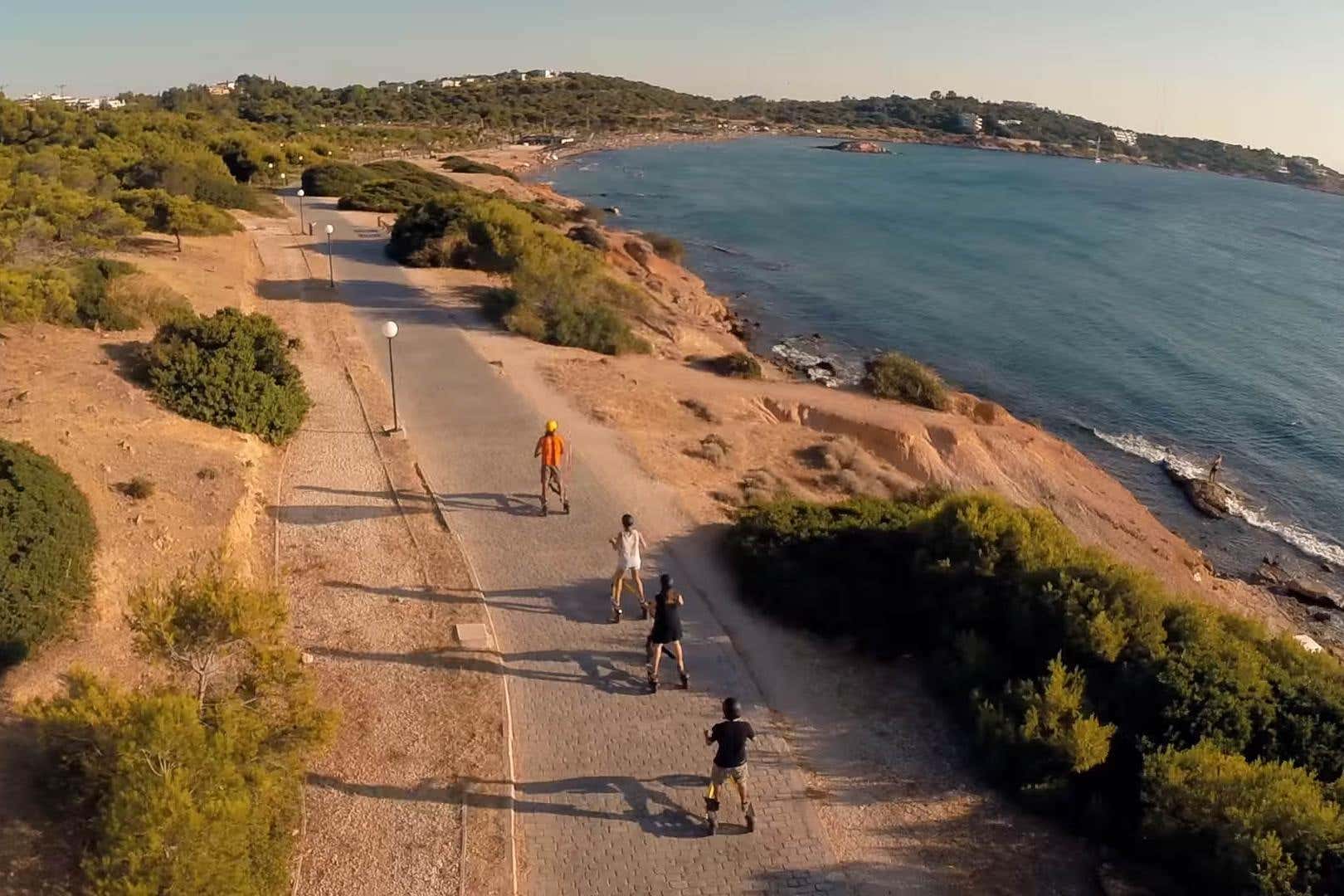 Tour della riviera di Atene in monopattino elettrico