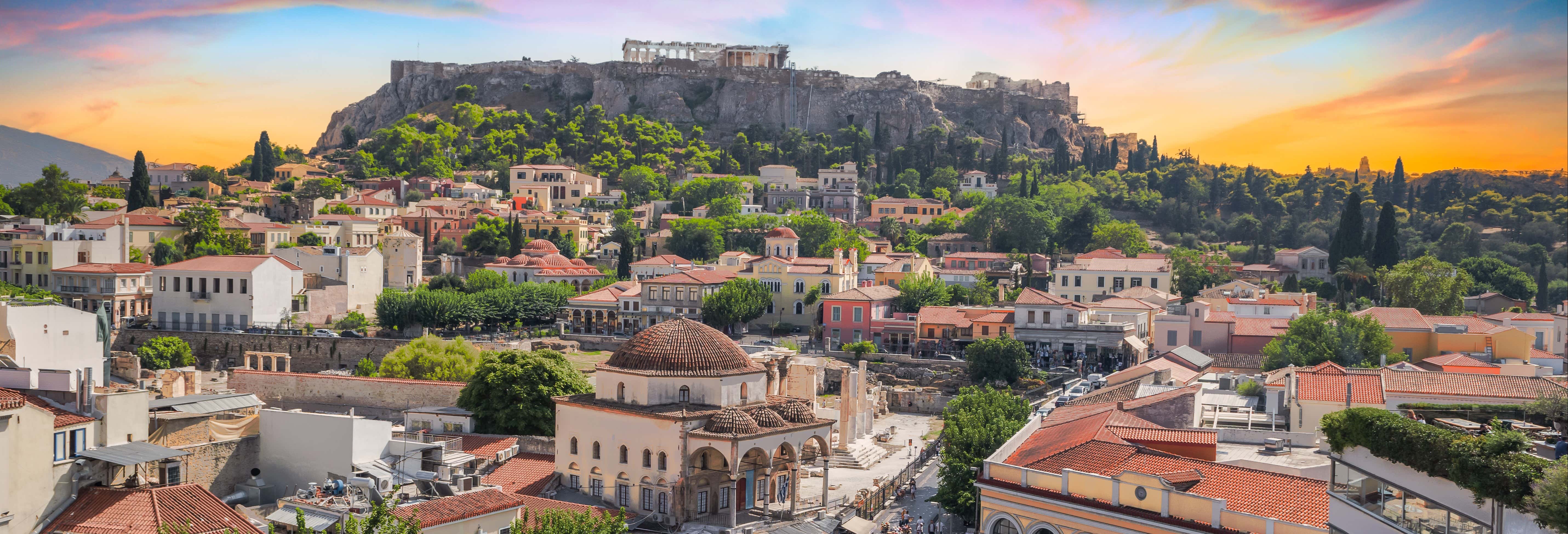 Sightseeing bus in Athens