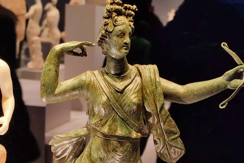 Uno de los objetos de exposición en el museo arqueológico
