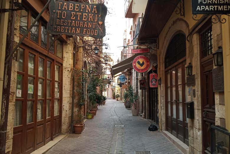 Calles del centro histórico de Canea