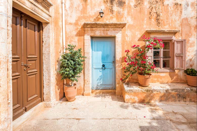 Patio en el monasterio de Agia Triada