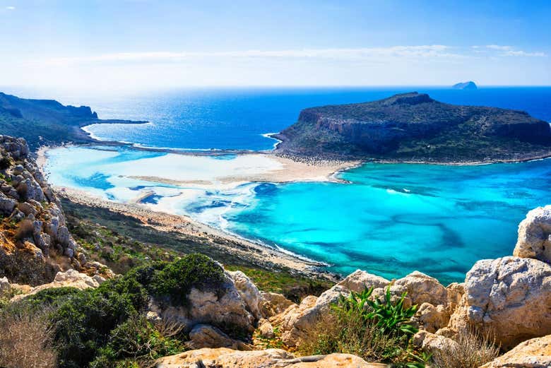 Vista panoramica dell'isola di Gramvousa