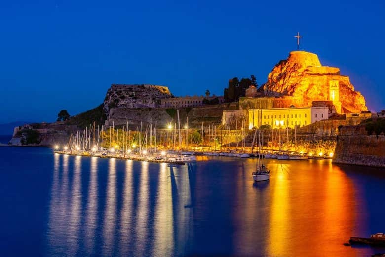 Pôr do sol em Corfu