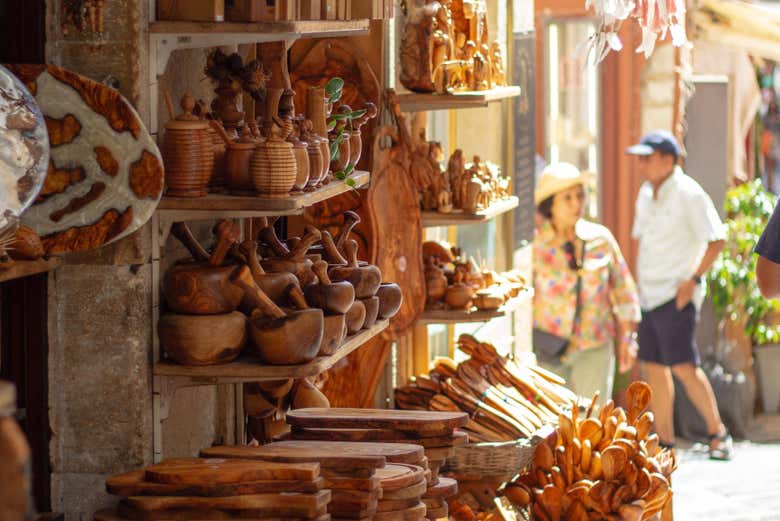 Tiendas de artesanía en Corfú