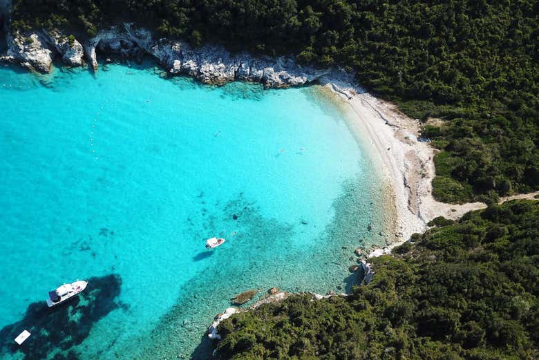 Voutoumi beach in Antípaxos