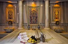 Banho e massagem em um hammam tradicional