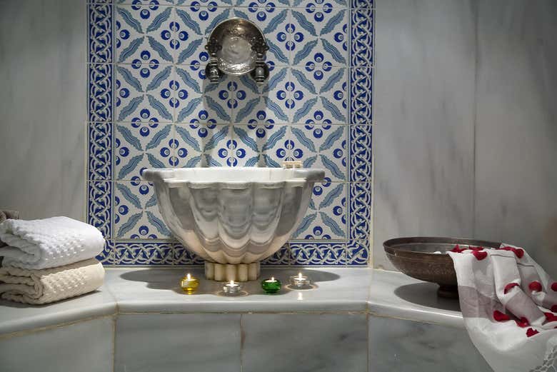 Une des salles du spa traditionnel