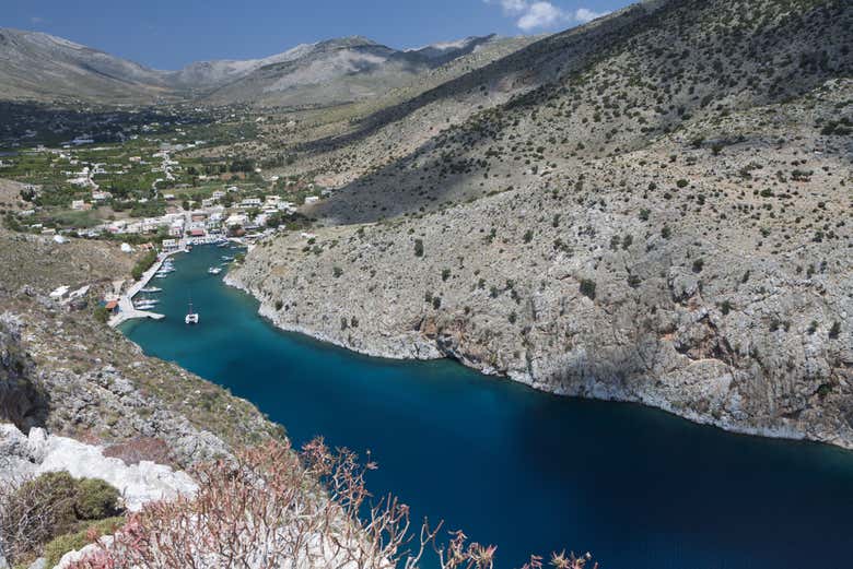 Panoramic view of the coast of Kalymnos