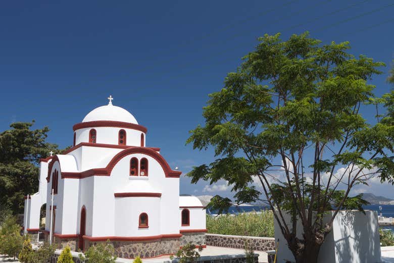 Église orthodoxe typique de Mandraki