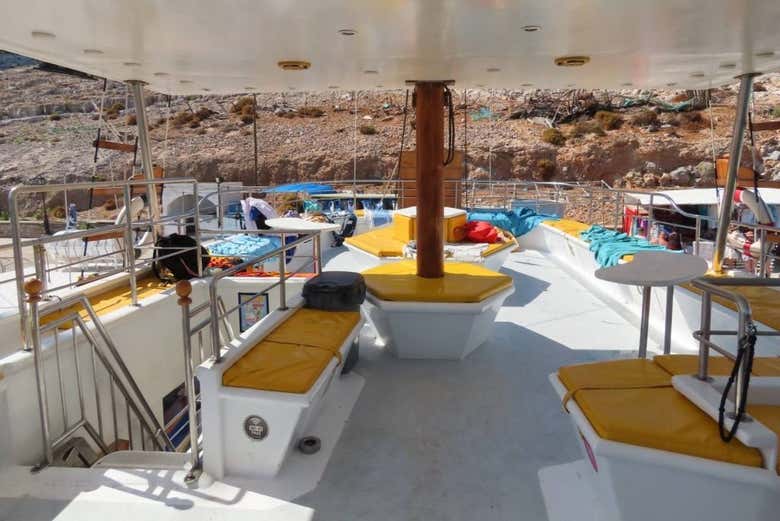 Espace de détente sur le bateau