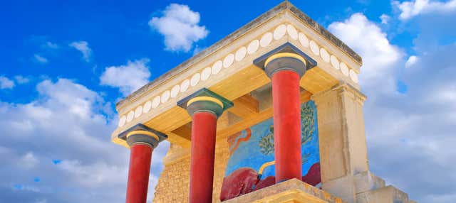 Entrada al Palacio de Knossos con audioguía