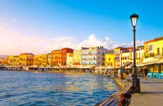 Excursão a Chania, Rethymnon e lago Kournas