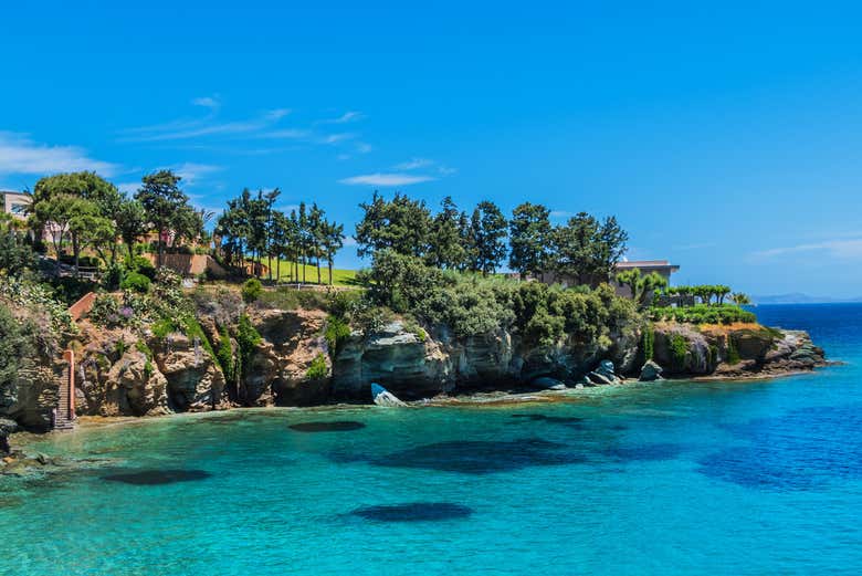 Il mare della baia di Candia