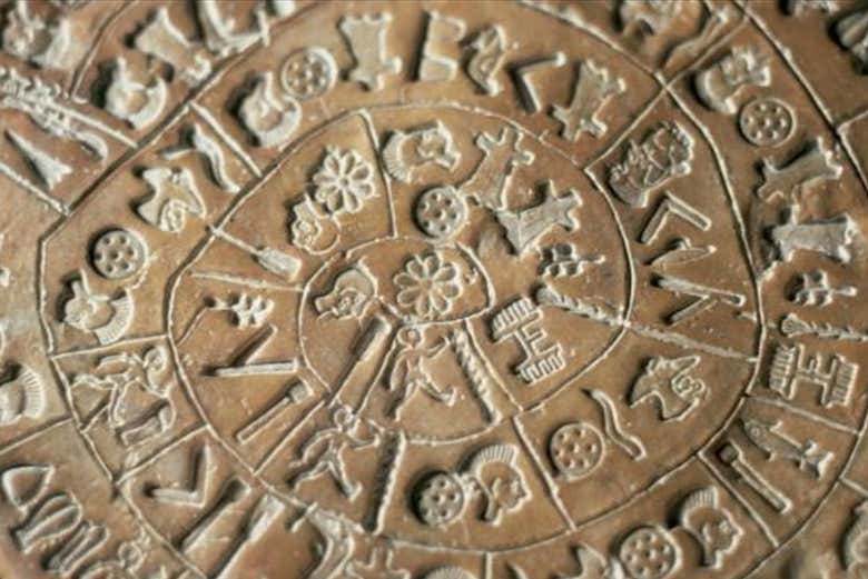 See the mysterious Phaistos Disc