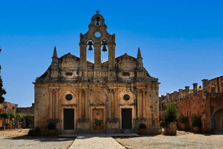 Fachada del monasterio de Arkadi