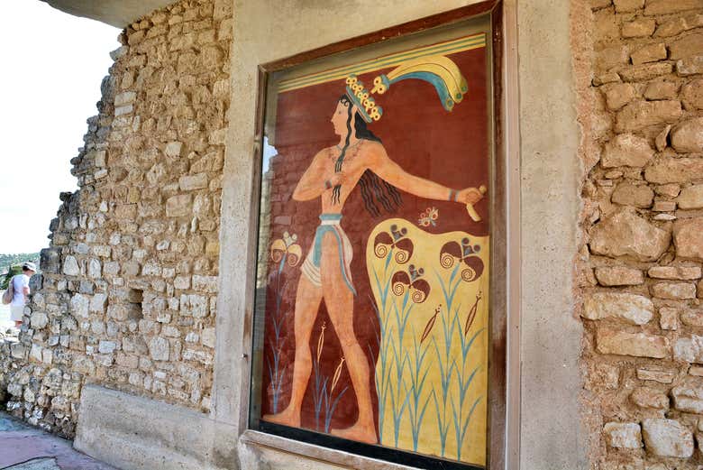 L'une des fresques du Palais de Knossos