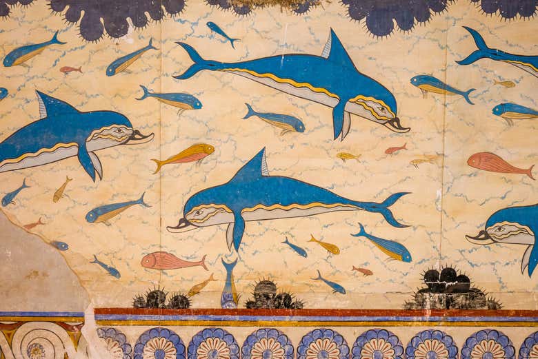 Fresco de los delfines